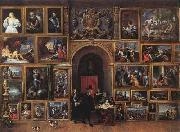 TENIERS, David the Younger Archduke Leopold Wilhelm of Austria in his Gallery fh Norge oil painting reproduction
